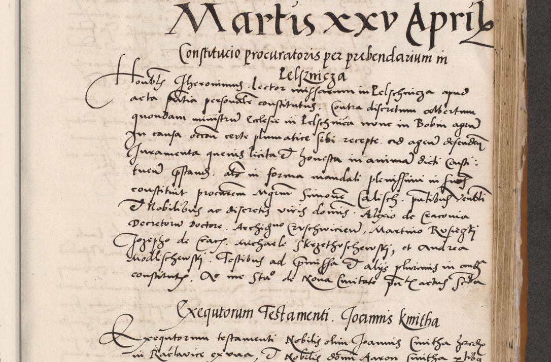 Zdjęcie nr 495 dla obiektu archiwalnego: Acta actorum coram reverendo patre domino Benedicto Isdbienski cancellario Gnesnesi, canonico et reverendissimi in Christo patris et domini domini Petri Dei gratia archiepiscopi Gnesnensis et episcopi Cracoviensis sedisque apostolice legati nati et primatis Regni Polonie, vicarioque in spiritualibus generali Cracoviensi ad annum Domini millesimum quingentisimum quadragesimum primum, cuius indictio est quatuordecima, pontificatus sanctissimi in Christo patris et domini nostri domini Pauli divina providencia pape tercii, anno ipsius septimo, feliciter continuantur. Dii cepta secundent