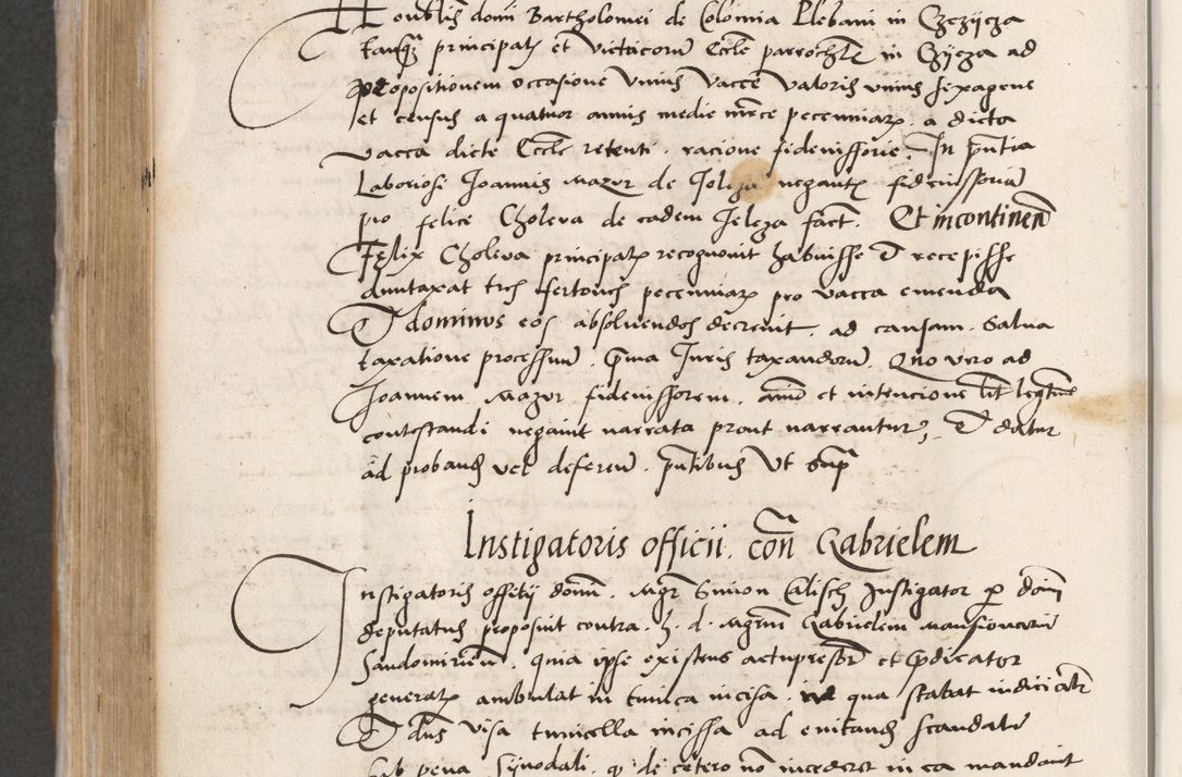 Zdjęcie nr 490 dla obiektu archiwalnego: Acta actorum coram reverendo patre domino Benedicto Isdbienski cancellario Gnesnesi, canonico et reverendissimi in Christo patris et domini domini Petri Dei gratia archiepiscopi Gnesnensis et episcopi Cracoviensis sedisque apostolice legati nati et primatis Regni Polonie, vicarioque in spiritualibus generali Cracoviensi ad annum Domini millesimum quingentisimum quadragesimum primum, cuius indictio est quatuordecima, pontificatus sanctissimi in Christo patris et domini nostri domini Pauli divina providencia pape tercii, anno ipsius septimo, feliciter continuantur. Dii cepta secundent