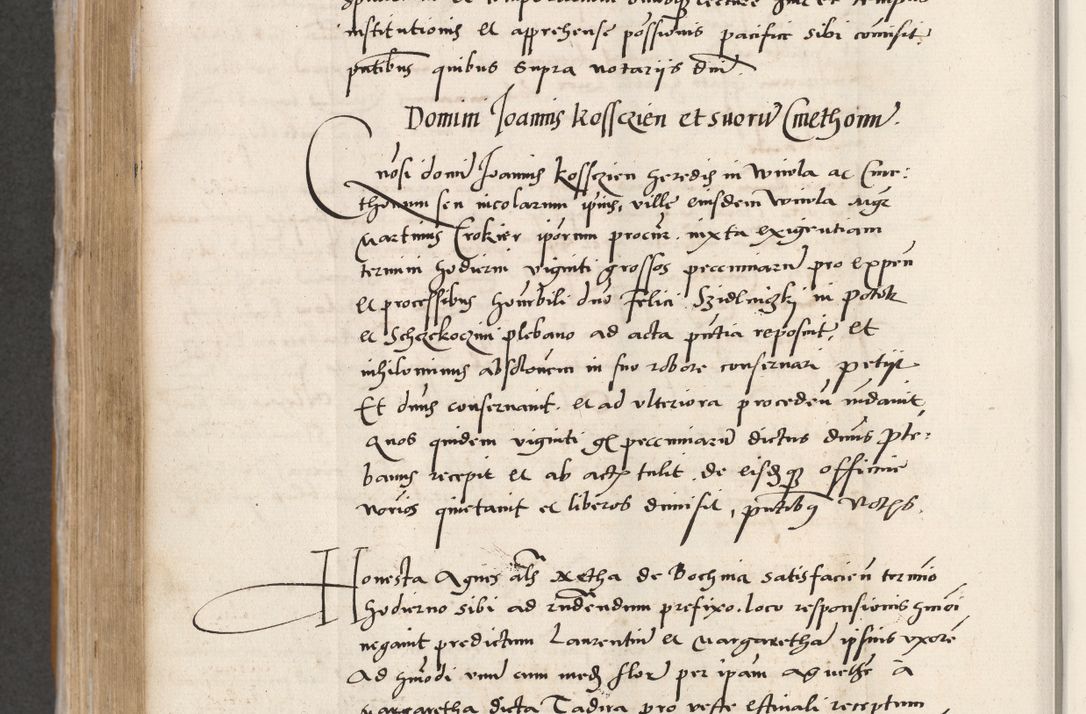 Zdjęcie nr 484 dla obiektu archiwalnego: Acta actorum coram reverendo patre domino Benedicto Isdbienski cancellario Gnesnesi, canonico et reverendissimi in Christo patris et domini domini Petri Dei gratia archiepiscopi Gnesnensis et episcopi Cracoviensis sedisque apostolice legati nati et primatis Regni Polonie, vicarioque in spiritualibus generali Cracoviensi ad annum Domini millesimum quingentisimum quadragesimum primum, cuius indictio est quatuordecima, pontificatus sanctissimi in Christo patris et domini nostri domini Pauli divina providencia pape tercii, anno ipsius septimo, feliciter continuantur. Dii cepta secundent