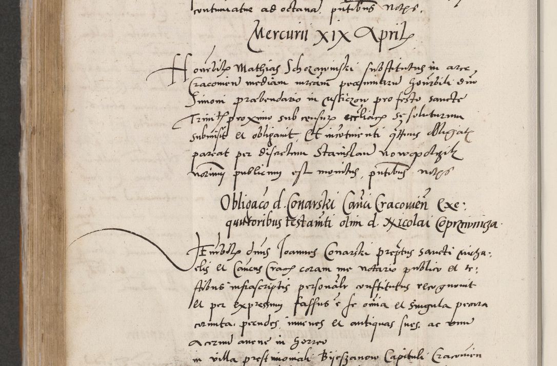 Zdjęcie nr 476 dla obiektu archiwalnego: Acta actorum coram reverendo patre domino Benedicto Isdbienski cancellario Gnesnesi, canonico et reverendissimi in Christo patris et domini domini Petri Dei gratia archiepiscopi Gnesnensis et episcopi Cracoviensis sedisque apostolice legati nati et primatis Regni Polonie, vicarioque in spiritualibus generali Cracoviensi ad annum Domini millesimum quingentisimum quadragesimum primum, cuius indictio est quatuordecima, pontificatus sanctissimi in Christo patris et domini nostri domini Pauli divina providencia pape tercii, anno ipsius septimo, feliciter continuantur. Dii cepta secundent