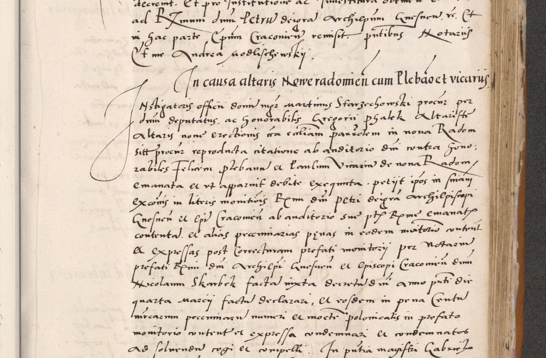 Zdjęcie nr 473 dla obiektu archiwalnego: Acta actorum coram reverendo patre domino Benedicto Isdbienski cancellario Gnesnesi, canonico et reverendissimi in Christo patris et domini domini Petri Dei gratia archiepiscopi Gnesnensis et episcopi Cracoviensis sedisque apostolice legati nati et primatis Regni Polonie, vicarioque in spiritualibus generali Cracoviensi ad annum Domini millesimum quingentisimum quadragesimum primum, cuius indictio est quatuordecima, pontificatus sanctissimi in Christo patris et domini nostri domini Pauli divina providencia pape tercii, anno ipsius septimo, feliciter continuantur. Dii cepta secundent