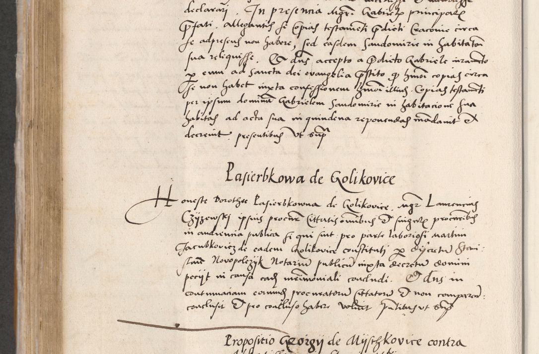 Zdjęcie nr 466 dla obiektu archiwalnego: Acta actorum coram reverendo patre domino Benedicto Isdbienski cancellario Gnesnesi, canonico et reverendissimi in Christo patris et domini domini Petri Dei gratia archiepiscopi Gnesnensis et episcopi Cracoviensis sedisque apostolice legati nati et primatis Regni Polonie, vicarioque in spiritualibus generali Cracoviensi ad annum Domini millesimum quingentisimum quadragesimum primum, cuius indictio est quatuordecima, pontificatus sanctissimi in Christo patris et domini nostri domini Pauli divina providencia pape tercii, anno ipsius septimo, feliciter continuantur. Dii cepta secundent
