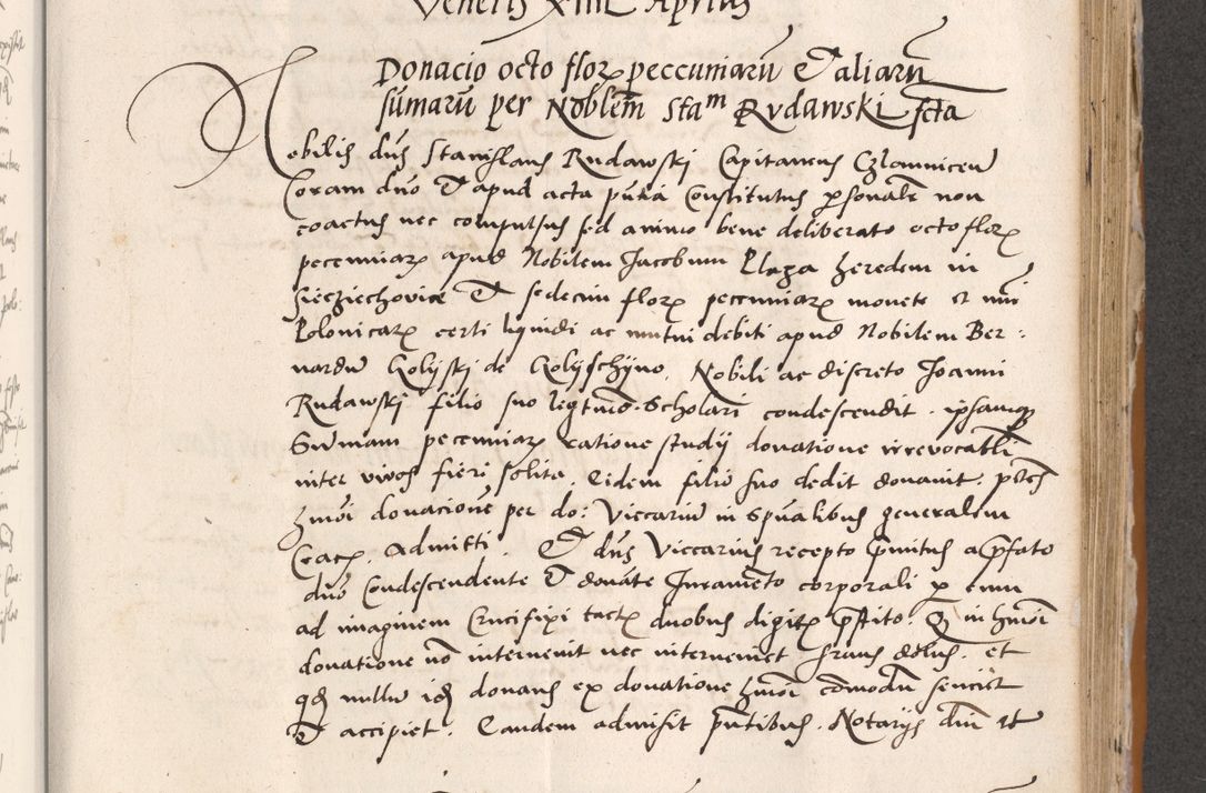 Zdjęcie nr 463 dla obiektu archiwalnego: Acta actorum coram reverendo patre domino Benedicto Isdbienski cancellario Gnesnesi, canonico et reverendissimi in Christo patris et domini domini Petri Dei gratia archiepiscopi Gnesnensis et episcopi Cracoviensis sedisque apostolice legati nati et primatis Regni Polonie, vicarioque in spiritualibus generali Cracoviensi ad annum Domini millesimum quingentisimum quadragesimum primum, cuius indictio est quatuordecima, pontificatus sanctissimi in Christo patris et domini nostri domini Pauli divina providencia pape tercii, anno ipsius septimo, feliciter continuantur. Dii cepta secundent