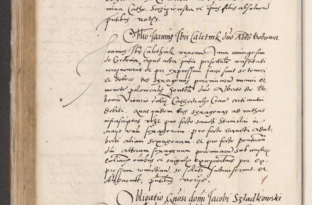 Zdjęcie nr 458 dla obiektu archiwalnego: Acta actorum coram reverendo patre domino Benedicto Isdbienski cancellario Gnesnesi, canonico et reverendissimi in Christo patris et domini domini Petri Dei gratia archiepiscopi Gnesnensis et episcopi Cracoviensis sedisque apostolice legati nati et primatis Regni Polonie, vicarioque in spiritualibus generali Cracoviensi ad annum Domini millesimum quingentisimum quadragesimum primum, cuius indictio est quatuordecima, pontificatus sanctissimi in Christo patris et domini nostri domini Pauli divina providencia pape tercii, anno ipsius septimo, feliciter continuantur. Dii cepta secundent