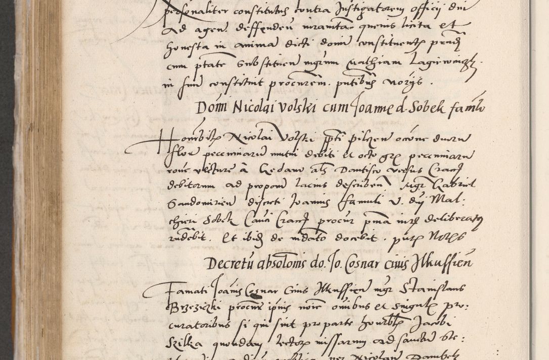 Zdjęcie nr 450 dla obiektu archiwalnego: Acta actorum coram reverendo patre domino Benedicto Isdbienski cancellario Gnesnesi, canonico et reverendissimi in Christo patris et domini domini Petri Dei gratia archiepiscopi Gnesnensis et episcopi Cracoviensis sedisque apostolice legati nati et primatis Regni Polonie, vicarioque in spiritualibus generali Cracoviensi ad annum Domini millesimum quingentisimum quadragesimum primum, cuius indictio est quatuordecima, pontificatus sanctissimi in Christo patris et domini nostri domini Pauli divina providencia pape tercii, anno ipsius septimo, feliciter continuantur. Dii cepta secundent