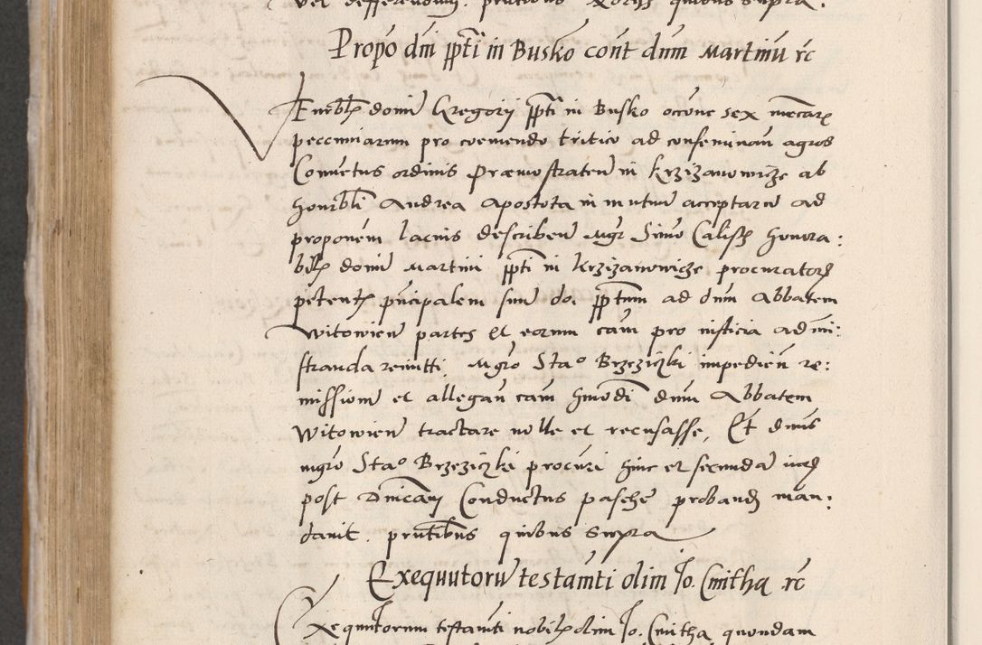 Zdjęcie nr 448 dla obiektu archiwalnego: Acta actorum coram reverendo patre domino Benedicto Isdbienski cancellario Gnesnesi, canonico et reverendissimi in Christo patris et domini domini Petri Dei gratia archiepiscopi Gnesnensis et episcopi Cracoviensis sedisque apostolice legati nati et primatis Regni Polonie, vicarioque in spiritualibus generali Cracoviensi ad annum Domini millesimum quingentisimum quadragesimum primum, cuius indictio est quatuordecima, pontificatus sanctissimi in Christo patris et domini nostri domini Pauli divina providencia pape tercii, anno ipsius septimo, feliciter continuantur. Dii cepta secundent