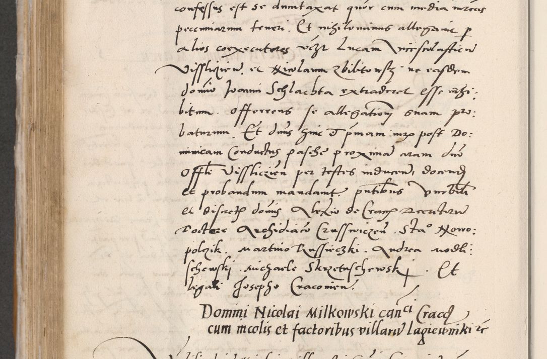 Zdjęcie nr 446 dla obiektu archiwalnego: Acta actorum coram reverendo patre domino Benedicto Isdbienski cancellario Gnesnesi, canonico et reverendissimi in Christo patris et domini domini Petri Dei gratia archiepiscopi Gnesnensis et episcopi Cracoviensis sedisque apostolice legati nati et primatis Regni Polonie, vicarioque in spiritualibus generali Cracoviensi ad annum Domini millesimum quingentisimum quadragesimum primum, cuius indictio est quatuordecima, pontificatus sanctissimi in Christo patris et domini nostri domini Pauli divina providencia pape tercii, anno ipsius septimo, feliciter continuantur. Dii cepta secundent