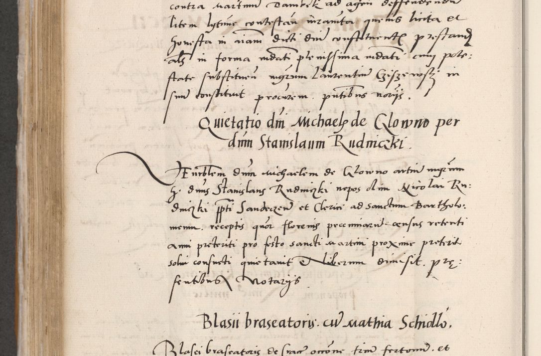 Zdjęcie nr 440 dla obiektu archiwalnego: Acta actorum coram reverendo patre domino Benedicto Isdbienski cancellario Gnesnesi, canonico et reverendissimi in Christo patris et domini domini Petri Dei gratia archiepiscopi Gnesnensis et episcopi Cracoviensis sedisque apostolice legati nati et primatis Regni Polonie, vicarioque in spiritualibus generali Cracoviensi ad annum Domini millesimum quingentisimum quadragesimum primum, cuius indictio est quatuordecima, pontificatus sanctissimi in Christo patris et domini nostri domini Pauli divina providencia pape tercii, anno ipsius septimo, feliciter continuantur. Dii cepta secundent