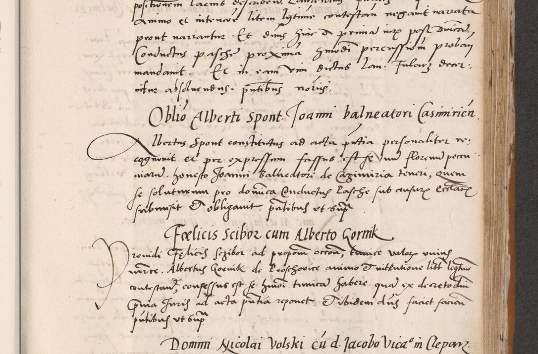 Zdjęcie nr 441 dla obiektu archiwalnego: Acta actorum coram reverendo patre domino Benedicto Isdbienski cancellario Gnesnesi, canonico et reverendissimi in Christo patris et domini domini Petri Dei gratia archiepiscopi Gnesnensis et episcopi Cracoviensis sedisque apostolice legati nati et primatis Regni Polonie, vicarioque in spiritualibus generali Cracoviensi ad annum Domini millesimum quingentisimum quadragesimum primum, cuius indictio est quatuordecima, pontificatus sanctissimi in Christo patris et domini nostri domini Pauli divina providencia pape tercii, anno ipsius septimo, feliciter continuantur. Dii cepta secundent