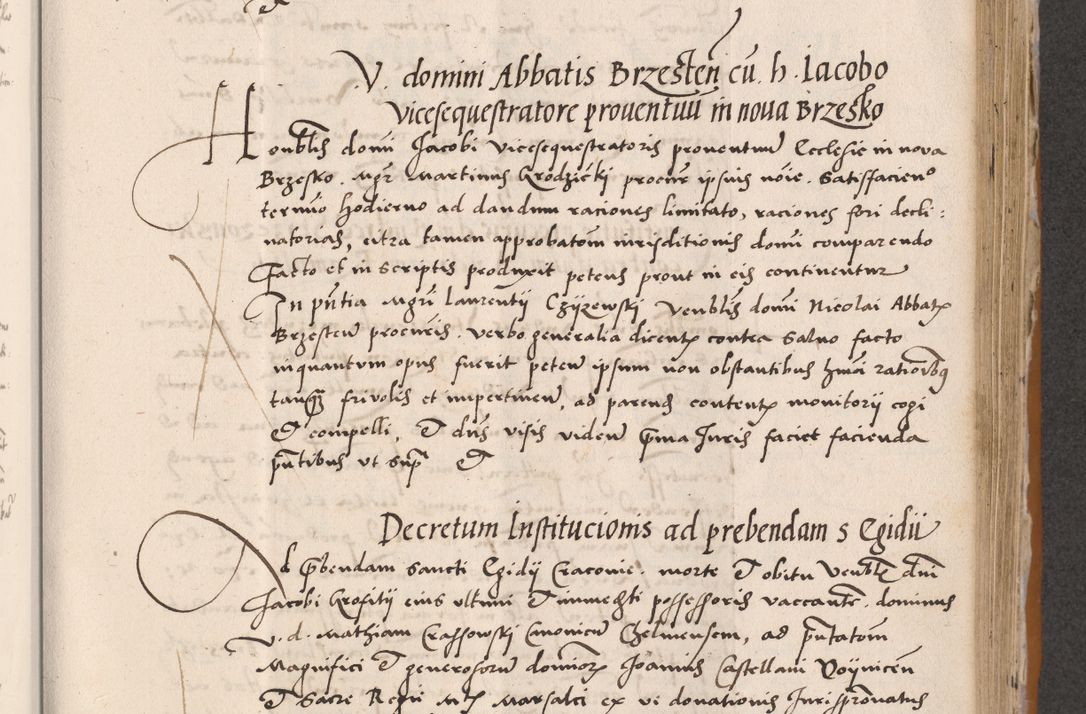Zdjęcie nr 437 dla obiektu archiwalnego: Acta actorum coram reverendo patre domino Benedicto Isdbienski cancellario Gnesnesi, canonico et reverendissimi in Christo patris et domini domini Petri Dei gratia archiepiscopi Gnesnensis et episcopi Cracoviensis sedisque apostolice legati nati et primatis Regni Polonie, vicarioque in spiritualibus generali Cracoviensi ad annum Domini millesimum quingentisimum quadragesimum primum, cuius indictio est quatuordecima, pontificatus sanctissimi in Christo patris et domini nostri domini Pauli divina providencia pape tercii, anno ipsius septimo, feliciter continuantur. Dii cepta secundent