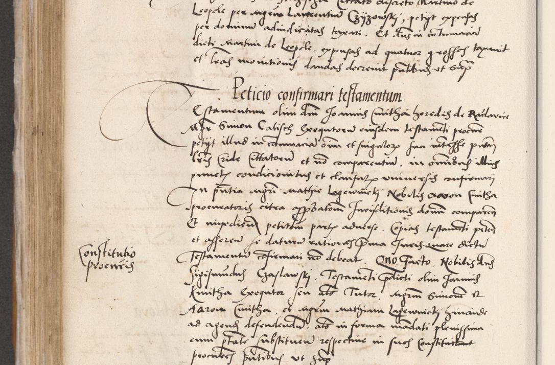 Zdjęcie nr 422 dla obiektu archiwalnego: Acta actorum coram reverendo patre domino Benedicto Isdbienski cancellario Gnesnesi, canonico et reverendissimi in Christo patris et domini domini Petri Dei gratia archiepiscopi Gnesnensis et episcopi Cracoviensis sedisque apostolice legati nati et primatis Regni Polonie, vicarioque in spiritualibus generali Cracoviensi ad annum Domini millesimum quingentisimum quadragesimum primum, cuius indictio est quatuordecima, pontificatus sanctissimi in Christo patris et domini nostri domini Pauli divina providencia pape tercii, anno ipsius septimo, feliciter continuantur. Dii cepta secundent