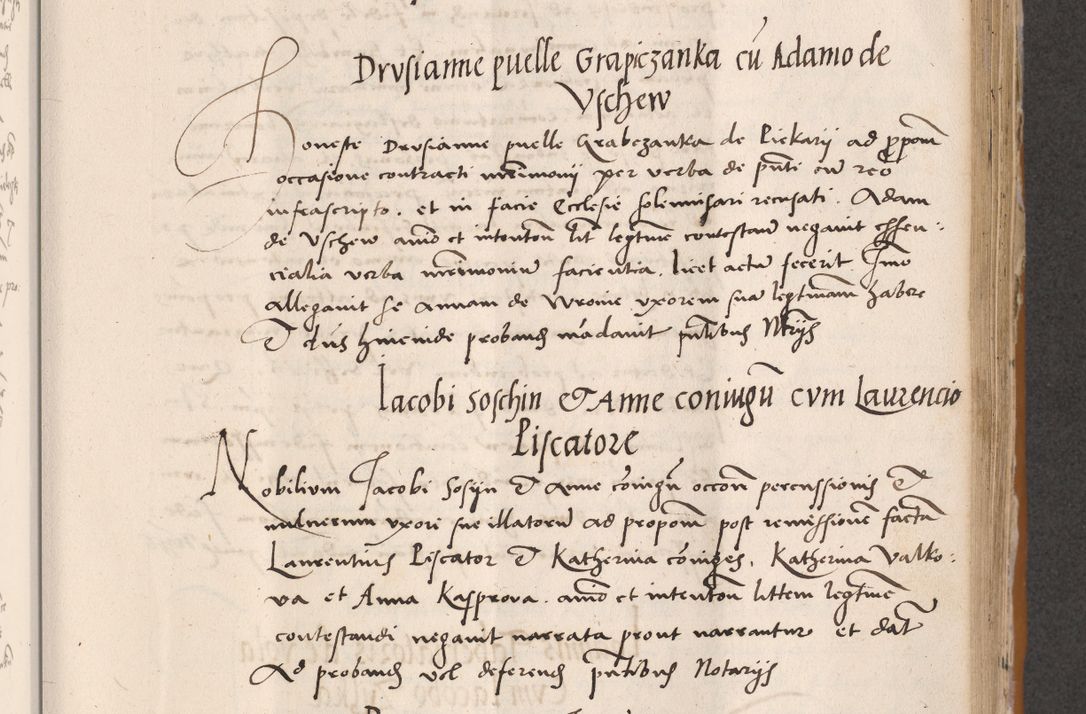 Zdjęcie nr 419 dla obiektu archiwalnego: Acta actorum coram reverendo patre domino Benedicto Isdbienski cancellario Gnesnesi, canonico et reverendissimi in Christo patris et domini domini Petri Dei gratia archiepiscopi Gnesnensis et episcopi Cracoviensis sedisque apostolice legati nati et primatis Regni Polonie, vicarioque in spiritualibus generali Cracoviensi ad annum Domini millesimum quingentisimum quadragesimum primum, cuius indictio est quatuordecima, pontificatus sanctissimi in Christo patris et domini nostri domini Pauli divina providencia pape tercii, anno ipsius septimo, feliciter continuantur. Dii cepta secundent