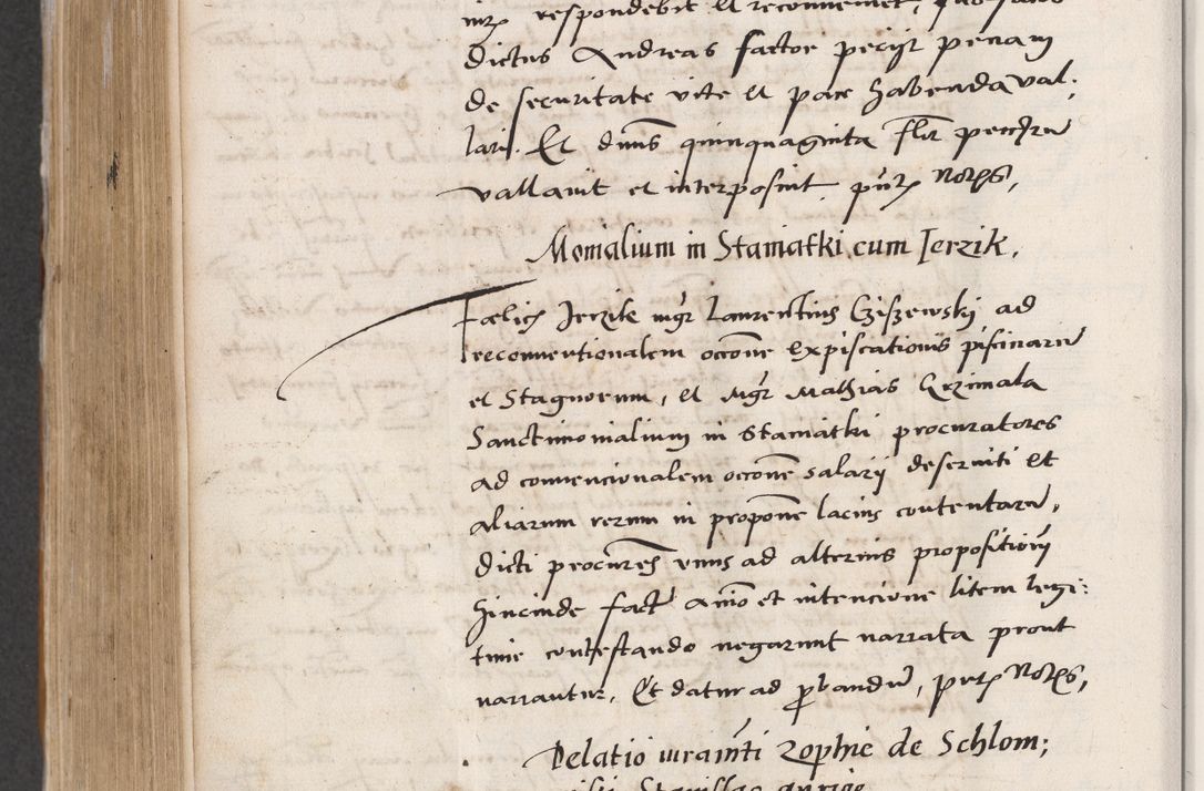 Zdjęcie nr 606 dla obiektu archiwalnego: Acta actorum coram reverendo patre domino Benedicto Isdbienski cancellario Gnesnesi, canonico et reverendissimi in Christo patris et domini domini Petri Dei gratia archiepiscopi Gnesnensis et episcopi Cracoviensis sedisque apostolice legati nati et primatis Regni Polonie, vicarioque in spiritualibus generali Cracoviensi ad annum Domini millesimum quingentisimum quadragesimum primum, cuius indictio est quatuordecima, pontificatus sanctissimi in Christo patris et domini nostri domini Pauli divina providencia pape tercii, anno ipsius septimo, feliciter continuantur. Dii cepta secundent
