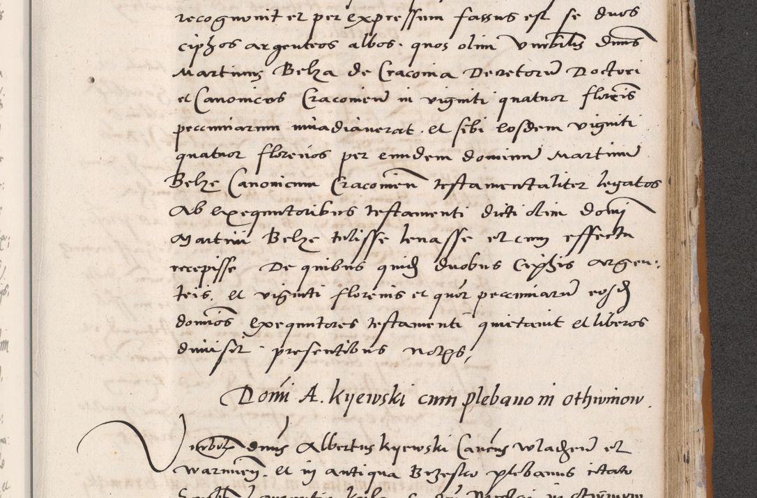 Zdjęcie nr 609 dla obiektu archiwalnego: Acta actorum coram reverendo patre domino Benedicto Isdbienski cancellario Gnesnesi, canonico et reverendissimi in Christo patris et domini domini Petri Dei gratia archiepiscopi Gnesnensis et episcopi Cracoviensis sedisque apostolice legati nati et primatis Regni Polonie, vicarioque in spiritualibus generali Cracoviensi ad annum Domini millesimum quingentisimum quadragesimum primum, cuius indictio est quatuordecima, pontificatus sanctissimi in Christo patris et domini nostri domini Pauli divina providencia pape tercii, anno ipsius septimo, feliciter continuantur. Dii cepta secundent