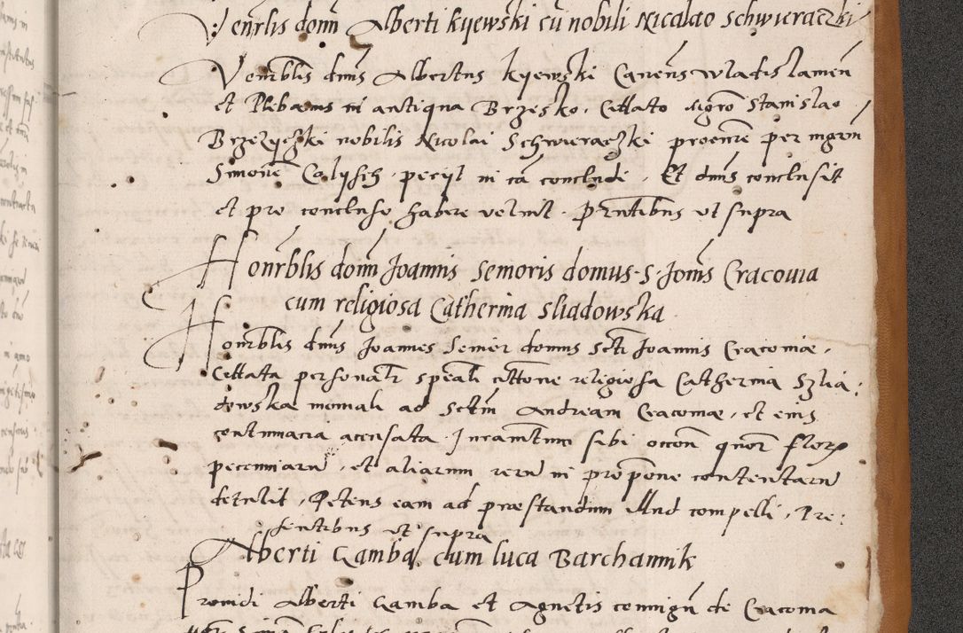 Zdjęcie nr 859 dla obiektu archiwalnego: Acta actorum coram reverendo patre domino Benedicto Isdbienski cancellario Gnesnesi, canonico et reverendissimi in Christo patris et domini domini Petri Dei gratia archiepiscopi Gnesnensis et episcopi Cracoviensis sedisque apostolice legati nati et primatis Regni Polonie, vicarioque in spiritualibus generali Cracoviensi ad annum Domini millesimum quingentisimum quadragesimum primum, cuius indictio est quatuordecima, pontificatus sanctissimi in Christo patris et domini nostri domini Pauli divina providencia pape tercii, anno ipsius septimo, feliciter continuantur. Dii cepta secundent