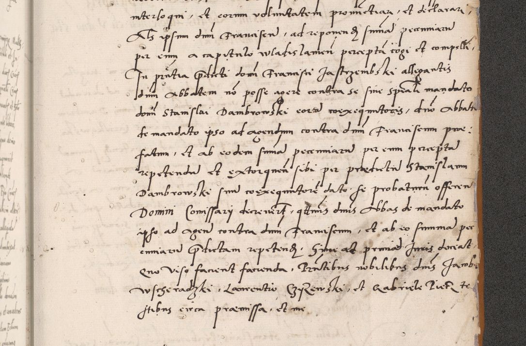 Zdjęcie nr 853 dla obiektu archiwalnego: Acta actorum coram reverendo patre domino Benedicto Isdbienski cancellario Gnesnesi, canonico et reverendissimi in Christo patris et domini domini Petri Dei gratia archiepiscopi Gnesnensis et episcopi Cracoviensis sedisque apostolice legati nati et primatis Regni Polonie, vicarioque in spiritualibus generali Cracoviensi ad annum Domini millesimum quingentisimum quadragesimum primum, cuius indictio est quatuordecima, pontificatus sanctissimi in Christo patris et domini nostri domini Pauli divina providencia pape tercii, anno ipsius septimo, feliciter continuantur. Dii cepta secundent