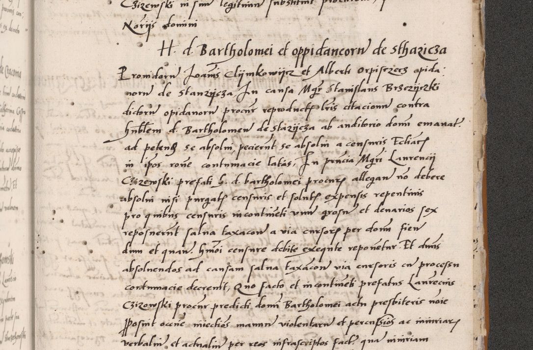 Zdjęcie nr 841 dla obiektu archiwalnego: Acta actorum coram reverendo patre domino Benedicto Isdbienski cancellario Gnesnesi, canonico et reverendissimi in Christo patris et domini domini Petri Dei gratia archiepiscopi Gnesnensis et episcopi Cracoviensis sedisque apostolice legati nati et primatis Regni Polonie, vicarioque in spiritualibus generali Cracoviensi ad annum Domini millesimum quingentisimum quadragesimum primum, cuius indictio est quatuordecima, pontificatus sanctissimi in Christo patris et domini nostri domini Pauli divina providencia pape tercii, anno ipsius septimo, feliciter continuantur. Dii cepta secundent