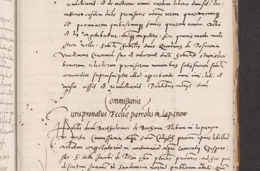 Zdjęcie nr 837 dla obiektu archiwalnego: Acta actorum coram reverendo patre domino Benedicto Isdbienski cancellario Gnesnesi, canonico et reverendissimi in Christo patris et domini domini Petri Dei gratia archiepiscopi Gnesnensis et episcopi Cracoviensis sedisque apostolice legati nati et primatis Regni Polonie, vicarioque in spiritualibus generali Cracoviensi ad annum Domini millesimum quingentisimum quadragesimum primum, cuius indictio est quatuordecima, pontificatus sanctissimi in Christo patris et domini nostri domini Pauli divina providencia pape tercii, anno ipsius septimo, feliciter continuantur. Dii cepta secundent