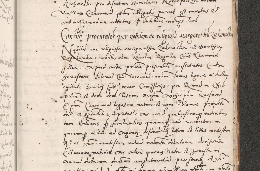 Zdjęcie nr 835 dla obiektu archiwalnego: Acta actorum coram reverendo patre domino Benedicto Isdbienski cancellario Gnesnesi, canonico et reverendissimi in Christo patris et domini domini Petri Dei gratia archiepiscopi Gnesnensis et episcopi Cracoviensis sedisque apostolice legati nati et primatis Regni Polonie, vicarioque in spiritualibus generali Cracoviensi ad annum Domini millesimum quingentisimum quadragesimum primum, cuius indictio est quatuordecima, pontificatus sanctissimi in Christo patris et domini nostri domini Pauli divina providencia pape tercii, anno ipsius septimo, feliciter continuantur. Dii cepta secundent