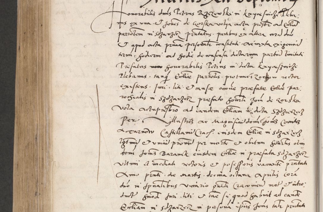 Zdjęcie nr 824 dla obiektu archiwalnego: Acta actorum coram reverendo patre domino Benedicto Isdbienski cancellario Gnesnesi, canonico et reverendissimi in Christo patris et domini domini Petri Dei gratia archiepiscopi Gnesnensis et episcopi Cracoviensis sedisque apostolice legati nati et primatis Regni Polonie, vicarioque in spiritualibus generali Cracoviensi ad annum Domini millesimum quingentisimum quadragesimum primum, cuius indictio est quatuordecima, pontificatus sanctissimi in Christo patris et domini nostri domini Pauli divina providencia pape tercii, anno ipsius septimo, feliciter continuantur. Dii cepta secundent