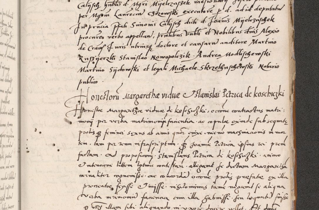 Zdjęcie nr 821 dla obiektu archiwalnego: Acta actorum coram reverendo patre domino Benedicto Isdbienski cancellario Gnesnesi, canonico et reverendissimi in Christo patris et domini domini Petri Dei gratia archiepiscopi Gnesnensis et episcopi Cracoviensis sedisque apostolice legati nati et primatis Regni Polonie, vicarioque in spiritualibus generali Cracoviensi ad annum Domini millesimum quingentisimum quadragesimum primum, cuius indictio est quatuordecima, pontificatus sanctissimi in Christo patris et domini nostri domini Pauli divina providencia pape tercii, anno ipsius septimo, feliciter continuantur. Dii cepta secundent
