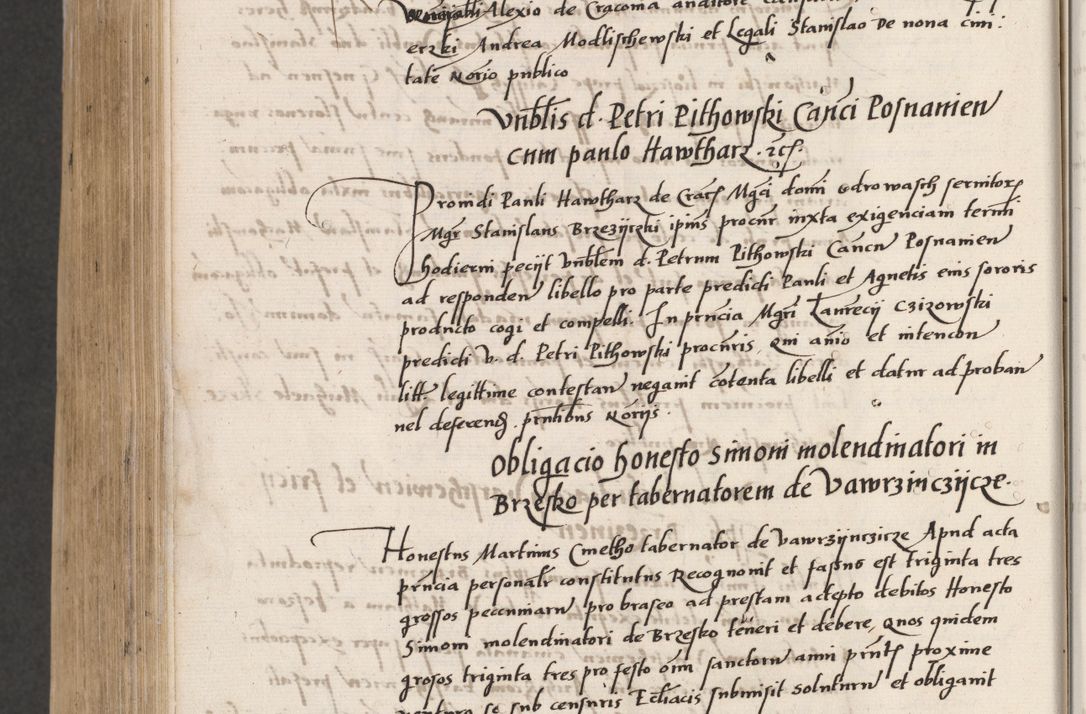 Zdjęcie nr 808 dla obiektu archiwalnego: Acta actorum coram reverendo patre domino Benedicto Isdbienski cancellario Gnesnesi, canonico et reverendissimi in Christo patris et domini domini Petri Dei gratia archiepiscopi Gnesnensis et episcopi Cracoviensis sedisque apostolice legati nati et primatis Regni Polonie, vicarioque in spiritualibus generali Cracoviensi ad annum Domini millesimum quingentisimum quadragesimum primum, cuius indictio est quatuordecima, pontificatus sanctissimi in Christo patris et domini nostri domini Pauli divina providencia pape tercii, anno ipsius septimo, feliciter continuantur. Dii cepta secundent