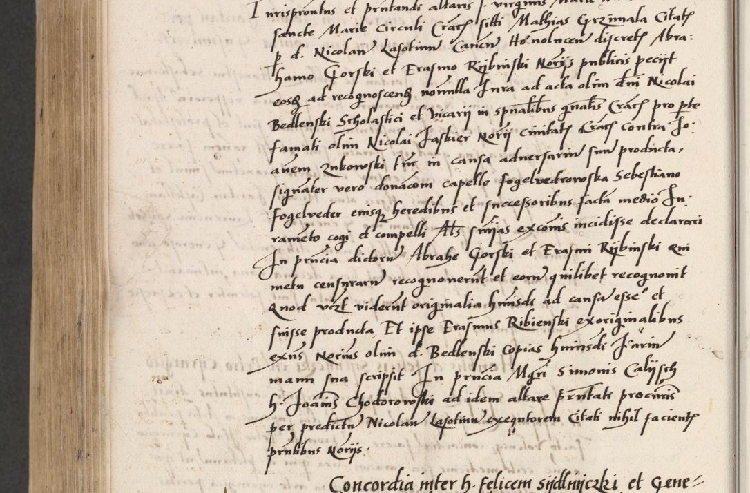 Zdjęcie nr 804 dla obiektu archiwalnego: Acta actorum coram reverendo patre domino Benedicto Isdbienski cancellario Gnesnesi, canonico et reverendissimi in Christo patris et domini domini Petri Dei gratia archiepiscopi Gnesnensis et episcopi Cracoviensis sedisque apostolice legati nati et primatis Regni Polonie, vicarioque in spiritualibus generali Cracoviensi ad annum Domini millesimum quingentisimum quadragesimum primum, cuius indictio est quatuordecima, pontificatus sanctissimi in Christo patris et domini nostri domini Pauli divina providencia pape tercii, anno ipsius septimo, feliciter continuantur. Dii cepta secundent