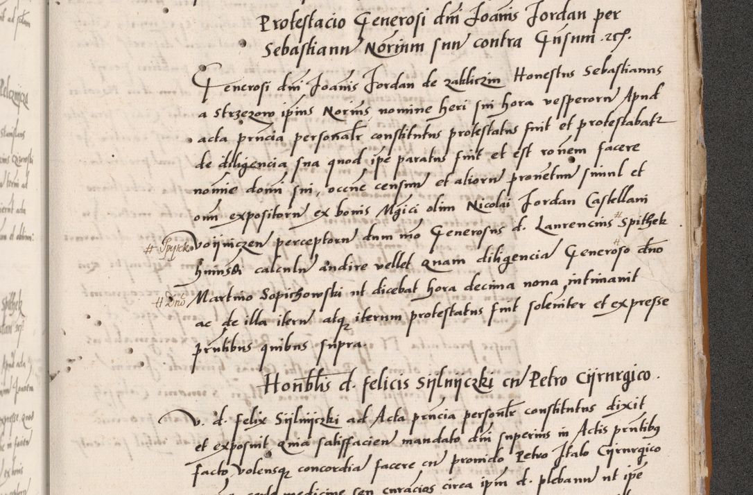 Zdjęcie nr 803 dla obiektu archiwalnego: Acta actorum coram reverendo patre domino Benedicto Isdbienski cancellario Gnesnesi, canonico et reverendissimi in Christo patris et domini domini Petri Dei gratia archiepiscopi Gnesnensis et episcopi Cracoviensis sedisque apostolice legati nati et primatis Regni Polonie, vicarioque in spiritualibus generali Cracoviensi ad annum Domini millesimum quingentisimum quadragesimum primum, cuius indictio est quatuordecima, pontificatus sanctissimi in Christo patris et domini nostri domini Pauli divina providencia pape tercii, anno ipsius septimo, feliciter continuantur. Dii cepta secundent