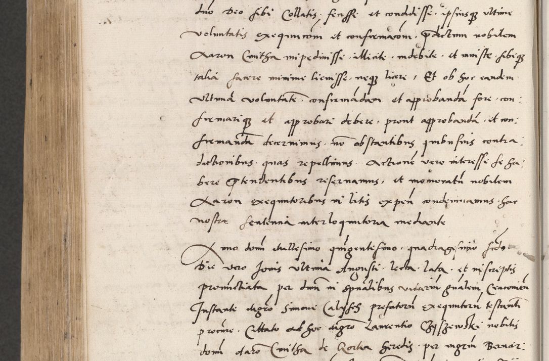 Zdjęcie nr 796 dla obiektu archiwalnego: Acta actorum coram reverendo patre domino Benedicto Isdbienski cancellario Gnesnesi, canonico et reverendissimi in Christo patris et domini domini Petri Dei gratia archiepiscopi Gnesnensis et episcopi Cracoviensis sedisque apostolice legati nati et primatis Regni Polonie, vicarioque in spiritualibus generali Cracoviensi ad annum Domini millesimum quingentisimum quadragesimum primum, cuius indictio est quatuordecima, pontificatus sanctissimi in Christo patris et domini nostri domini Pauli divina providencia pape tercii, anno ipsius septimo, feliciter continuantur. Dii cepta secundent