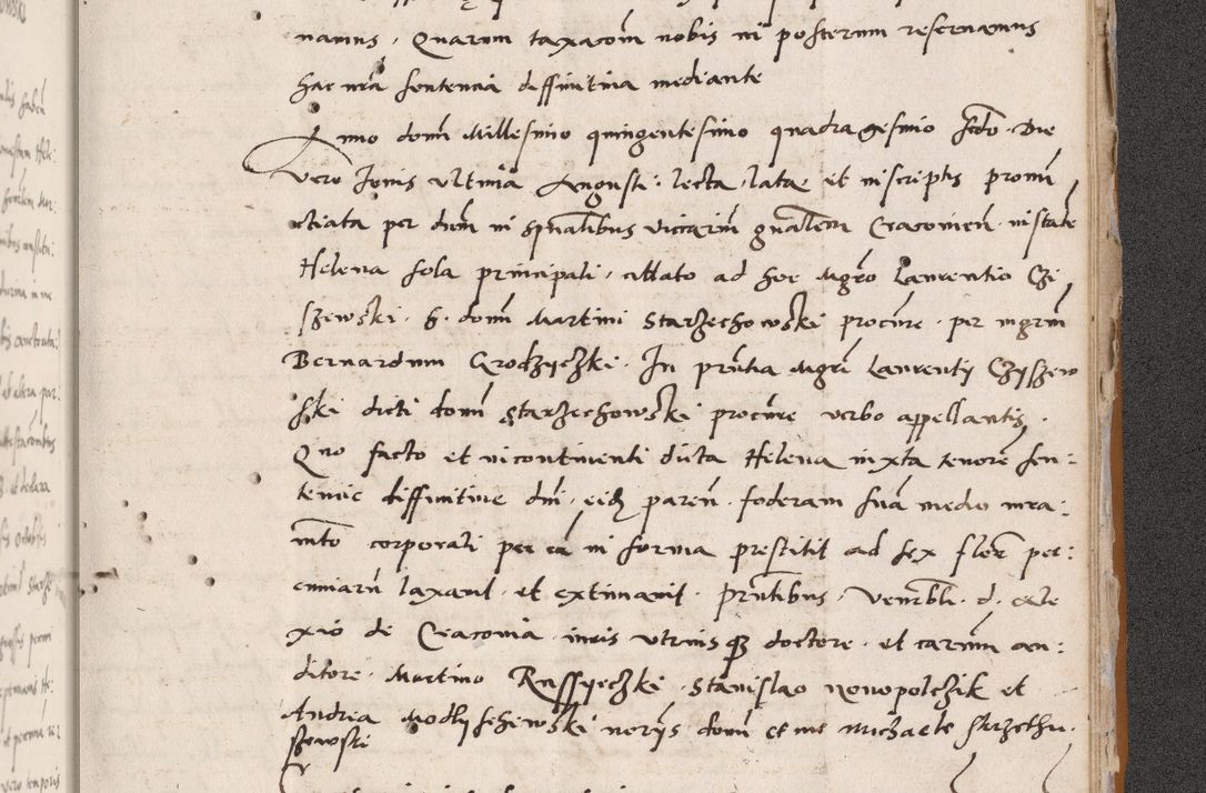 Zdjęcie nr 795 dla obiektu archiwalnego: Acta actorum coram reverendo patre domino Benedicto Isdbienski cancellario Gnesnesi, canonico et reverendissimi in Christo patris et domini domini Petri Dei gratia archiepiscopi Gnesnensis et episcopi Cracoviensis sedisque apostolice legati nati et primatis Regni Polonie, vicarioque in spiritualibus generali Cracoviensi ad annum Domini millesimum quingentisimum quadragesimum primum, cuius indictio est quatuordecima, pontificatus sanctissimi in Christo patris et domini nostri domini Pauli divina providencia pape tercii, anno ipsius septimo, feliciter continuantur. Dii cepta secundent