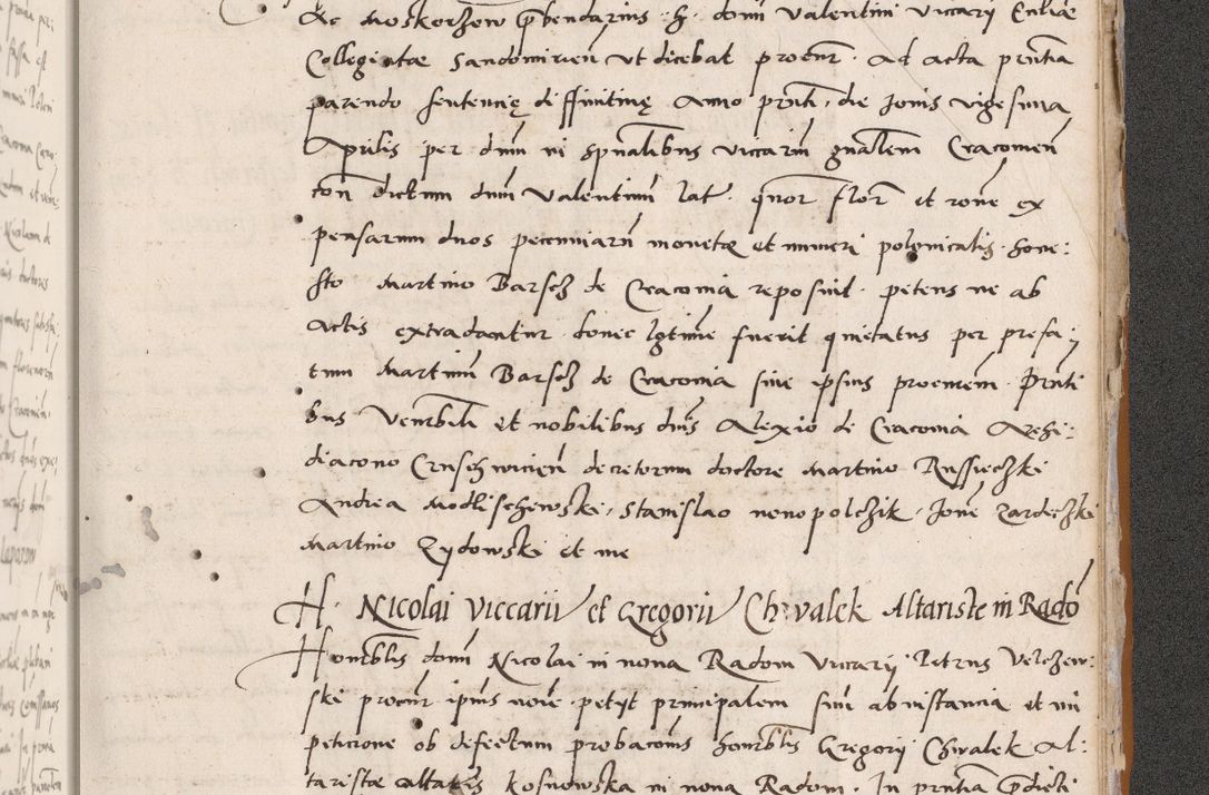 Zdjęcie nr 791 dla obiektu archiwalnego: Acta actorum coram reverendo patre domino Benedicto Isdbienski cancellario Gnesnesi, canonico et reverendissimi in Christo patris et domini domini Petri Dei gratia archiepiscopi Gnesnensis et episcopi Cracoviensis sedisque apostolice legati nati et primatis Regni Polonie, vicarioque in spiritualibus generali Cracoviensi ad annum Domini millesimum quingentisimum quadragesimum primum, cuius indictio est quatuordecima, pontificatus sanctissimi in Christo patris et domini nostri domini Pauli divina providencia pape tercii, anno ipsius septimo, feliciter continuantur. Dii cepta secundent