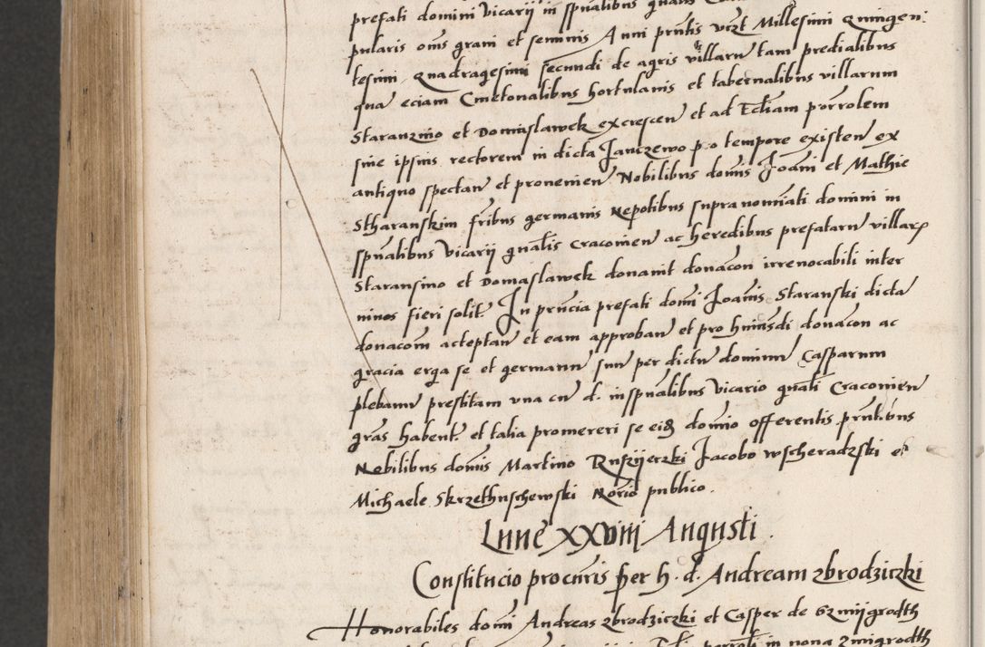 Zdjęcie nr 782 dla obiektu archiwalnego: Acta actorum coram reverendo patre domino Benedicto Isdbienski cancellario Gnesnesi, canonico et reverendissimi in Christo patris et domini domini Petri Dei gratia archiepiscopi Gnesnensis et episcopi Cracoviensis sedisque apostolice legati nati et primatis Regni Polonie, vicarioque in spiritualibus generali Cracoviensi ad annum Domini millesimum quingentisimum quadragesimum primum, cuius indictio est quatuordecima, pontificatus sanctissimi in Christo patris et domini nostri domini Pauli divina providencia pape tercii, anno ipsius septimo, feliciter continuantur. Dii cepta secundent