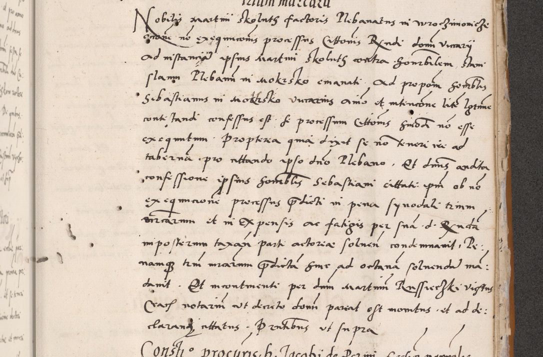 Zdjęcie nr 779 dla obiektu archiwalnego: Acta actorum coram reverendo patre domino Benedicto Isdbienski cancellario Gnesnesi, canonico et reverendissimi in Christo patris et domini domini Petri Dei gratia archiepiscopi Gnesnensis et episcopi Cracoviensis sedisque apostolice legati nati et primatis Regni Polonie, vicarioque in spiritualibus generali Cracoviensi ad annum Domini millesimum quingentisimum quadragesimum primum, cuius indictio est quatuordecima, pontificatus sanctissimi in Christo patris et domini nostri domini Pauli divina providencia pape tercii, anno ipsius septimo, feliciter continuantur. Dii cepta secundent