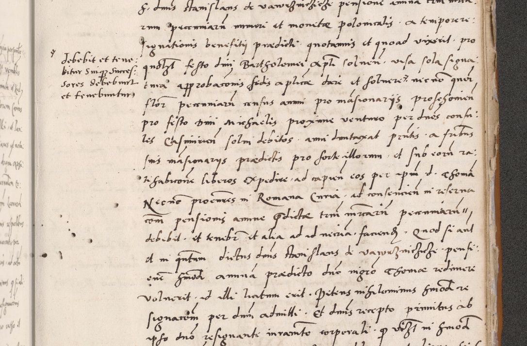 Zdjęcie nr 771 dla obiektu archiwalnego: Acta actorum coram reverendo patre domino Benedicto Isdbienski cancellario Gnesnesi, canonico et reverendissimi in Christo patris et domini domini Petri Dei gratia archiepiscopi Gnesnensis et episcopi Cracoviensis sedisque apostolice legati nati et primatis Regni Polonie, vicarioque in spiritualibus generali Cracoviensi ad annum Domini millesimum quingentisimum quadragesimum primum, cuius indictio est quatuordecima, pontificatus sanctissimi in Christo patris et domini nostri domini Pauli divina providencia pape tercii, anno ipsius septimo, feliciter continuantur. Dii cepta secundent