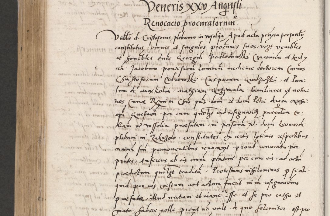 Zdjęcie nr 770 dla obiektu archiwalnego: Acta actorum coram reverendo patre domino Benedicto Isdbienski cancellario Gnesnesi, canonico et reverendissimi in Christo patris et domini domini Petri Dei gratia archiepiscopi Gnesnensis et episcopi Cracoviensis sedisque apostolice legati nati et primatis Regni Polonie, vicarioque in spiritualibus generali Cracoviensi ad annum Domini millesimum quingentisimum quadragesimum primum, cuius indictio est quatuordecima, pontificatus sanctissimi in Christo patris et domini nostri domini Pauli divina providencia pape tercii, anno ipsius septimo, feliciter continuantur. Dii cepta secundent