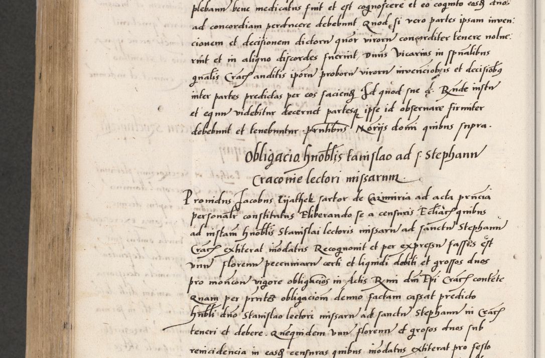Zdjęcie nr 766 dla obiektu archiwalnego: Acta actorum coram reverendo patre domino Benedicto Isdbienski cancellario Gnesnesi, canonico et reverendissimi in Christo patris et domini domini Petri Dei gratia archiepiscopi Gnesnensis et episcopi Cracoviensis sedisque apostolice legati nati et primatis Regni Polonie, vicarioque in spiritualibus generali Cracoviensi ad annum Domini millesimum quingentisimum quadragesimum primum, cuius indictio est quatuordecima, pontificatus sanctissimi in Christo patris et domini nostri domini Pauli divina providencia pape tercii, anno ipsius septimo, feliciter continuantur. Dii cepta secundent