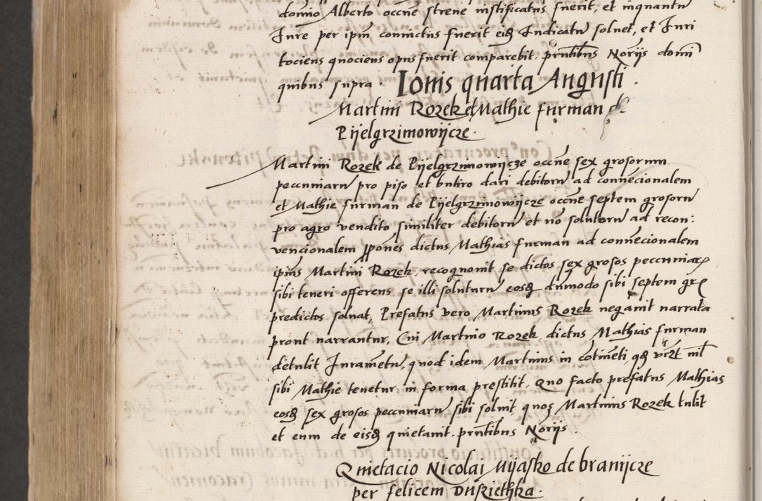 Zdjęcie nr 756 dla obiektu archiwalnego: Acta actorum coram reverendo patre domino Benedicto Isdbienski cancellario Gnesnesi, canonico et reverendissimi in Christo patris et domini domini Petri Dei gratia archiepiscopi Gnesnensis et episcopi Cracoviensis sedisque apostolice legati nati et primatis Regni Polonie, vicarioque in spiritualibus generali Cracoviensi ad annum Domini millesimum quingentisimum quadragesimum primum, cuius indictio est quatuordecima, pontificatus sanctissimi in Christo patris et domini nostri domini Pauli divina providencia pape tercii, anno ipsius septimo, feliciter continuantur. Dii cepta secundent