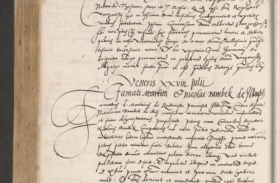 Zdjęcie nr 752 dla obiektu archiwalnego: Acta actorum coram reverendo patre domino Benedicto Isdbienski cancellario Gnesnesi, canonico et reverendissimi in Christo patris et domini domini Petri Dei gratia archiepiscopi Gnesnensis et episcopi Cracoviensis sedisque apostolice legati nati et primatis Regni Polonie, vicarioque in spiritualibus generali Cracoviensi ad annum Domini millesimum quingentisimum quadragesimum primum, cuius indictio est quatuordecima, pontificatus sanctissimi in Christo patris et domini nostri domini Pauli divina providencia pape tercii, anno ipsius septimo, feliciter continuantur. Dii cepta secundent