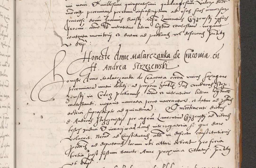 Zdjęcie nr 751 dla obiektu archiwalnego: Acta actorum coram reverendo patre domino Benedicto Isdbienski cancellario Gnesnesi, canonico et reverendissimi in Christo patris et domini domini Petri Dei gratia archiepiscopi Gnesnensis et episcopi Cracoviensis sedisque apostolice legati nati et primatis Regni Polonie, vicarioque in spiritualibus generali Cracoviensi ad annum Domini millesimum quingentisimum quadragesimum primum, cuius indictio est quatuordecima, pontificatus sanctissimi in Christo patris et domini nostri domini Pauli divina providencia pape tercii, anno ipsius septimo, feliciter continuantur. Dii cepta secundent