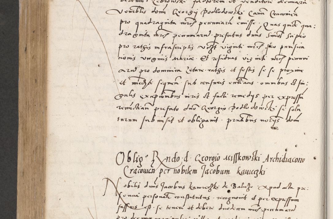 Zdjęcie nr 748 dla obiektu archiwalnego: Acta actorum coram reverendo patre domino Benedicto Isdbienski cancellario Gnesnesi, canonico et reverendissimi in Christo patris et domini domini Petri Dei gratia archiepiscopi Gnesnensis et episcopi Cracoviensis sedisque apostolice legati nati et primatis Regni Polonie, vicarioque in spiritualibus generali Cracoviensi ad annum Domini millesimum quingentisimum quadragesimum primum, cuius indictio est quatuordecima, pontificatus sanctissimi in Christo patris et domini nostri domini Pauli divina providencia pape tercii, anno ipsius septimo, feliciter continuantur. Dii cepta secundent