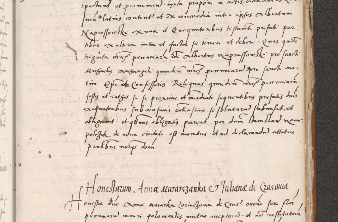 Zdjęcie nr 749 dla obiektu archiwalnego: Acta actorum coram reverendo patre domino Benedicto Isdbienski cancellario Gnesnesi, canonico et reverendissimi in Christo patris et domini domini Petri Dei gratia archiepiscopi Gnesnensis et episcopi Cracoviensis sedisque apostolice legati nati et primatis Regni Polonie, vicarioque in spiritualibus generali Cracoviensi ad annum Domini millesimum quingentisimum quadragesimum primum, cuius indictio est quatuordecima, pontificatus sanctissimi in Christo patris et domini nostri domini Pauli divina providencia pape tercii, anno ipsius septimo, feliciter continuantur. Dii cepta secundent