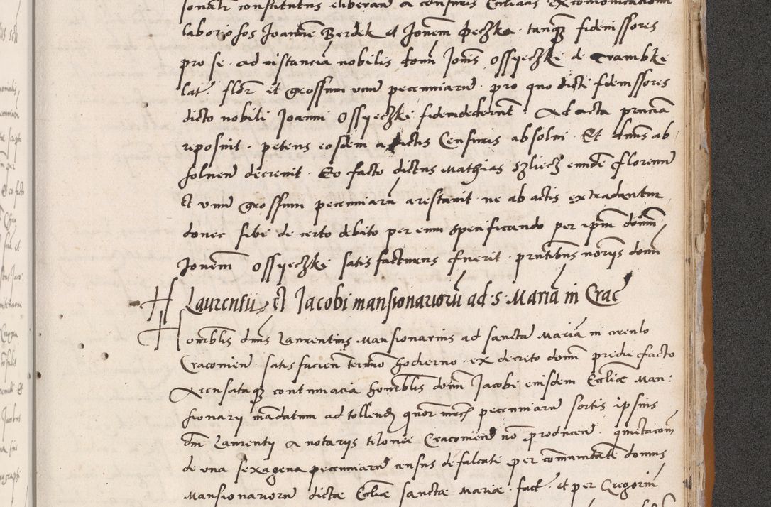 Zdjęcie nr 739 dla obiektu archiwalnego: Acta actorum coram reverendo patre domino Benedicto Isdbienski cancellario Gnesnesi, canonico et reverendissimi in Christo patris et domini domini Petri Dei gratia archiepiscopi Gnesnensis et episcopi Cracoviensis sedisque apostolice legati nati et primatis Regni Polonie, vicarioque in spiritualibus generali Cracoviensi ad annum Domini millesimum quingentisimum quadragesimum primum, cuius indictio est quatuordecima, pontificatus sanctissimi in Christo patris et domini nostri domini Pauli divina providencia pape tercii, anno ipsius septimo, feliciter continuantur. Dii cepta secundent