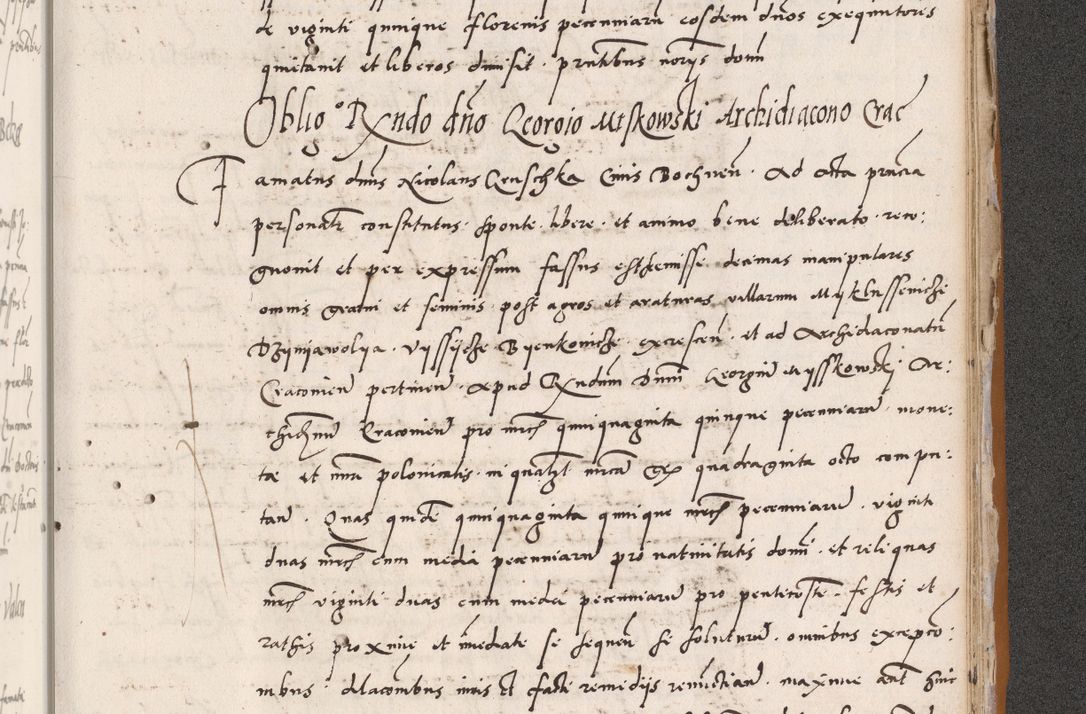 Zdjęcie nr 737 dla obiektu archiwalnego: Acta actorum coram reverendo patre domino Benedicto Isdbienski cancellario Gnesnesi, canonico et reverendissimi in Christo patris et domini domini Petri Dei gratia archiepiscopi Gnesnensis et episcopi Cracoviensis sedisque apostolice legati nati et primatis Regni Polonie, vicarioque in spiritualibus generali Cracoviensi ad annum Domini millesimum quingentisimum quadragesimum primum, cuius indictio est quatuordecima, pontificatus sanctissimi in Christo patris et domini nostri domini Pauli divina providencia pape tercii, anno ipsius septimo, feliciter continuantur. Dii cepta secundent