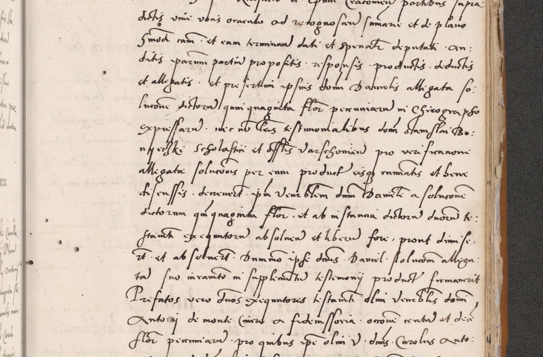 Zdjęcie nr 727 dla obiektu archiwalnego: Acta actorum coram reverendo patre domino Benedicto Isdbienski cancellario Gnesnesi, canonico et reverendissimi in Christo patris et domini domini Petri Dei gratia archiepiscopi Gnesnensis et episcopi Cracoviensis sedisque apostolice legati nati et primatis Regni Polonie, vicarioque in spiritualibus generali Cracoviensi ad annum Domini millesimum quingentisimum quadragesimum primum, cuius indictio est quatuordecima, pontificatus sanctissimi in Christo patris et domini nostri domini Pauli divina providencia pape tercii, anno ipsius septimo, feliciter continuantur. Dii cepta secundent