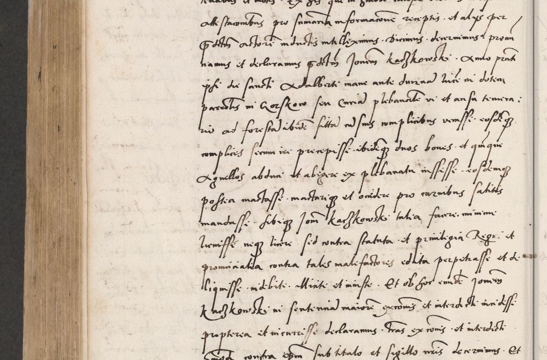 Zdjęcie nr 730 dla obiektu archiwalnego: Acta actorum coram reverendo patre domino Benedicto Isdbienski cancellario Gnesnesi, canonico et reverendissimi in Christo patris et domini domini Petri Dei gratia archiepiscopi Gnesnensis et episcopi Cracoviensis sedisque apostolice legati nati et primatis Regni Polonie, vicarioque in spiritualibus generali Cracoviensi ad annum Domini millesimum quingentisimum quadragesimum primum, cuius indictio est quatuordecima, pontificatus sanctissimi in Christo patris et domini nostri domini Pauli divina providencia pape tercii, anno ipsius septimo, feliciter continuantur. Dii cepta secundent