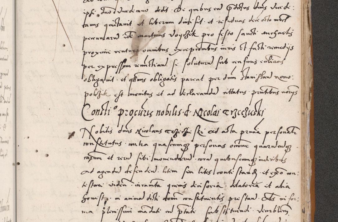 Zdjęcie nr 729 dla obiektu archiwalnego: Acta actorum coram reverendo patre domino Benedicto Isdbienski cancellario Gnesnesi, canonico et reverendissimi in Christo patris et domini domini Petri Dei gratia archiepiscopi Gnesnensis et episcopi Cracoviensis sedisque apostolice legati nati et primatis Regni Polonie, vicarioque in spiritualibus generali Cracoviensi ad annum Domini millesimum quingentisimum quadragesimum primum, cuius indictio est quatuordecima, pontificatus sanctissimi in Christo patris et domini nostri domini Pauli divina providencia pape tercii, anno ipsius septimo, feliciter continuantur. Dii cepta secundent
