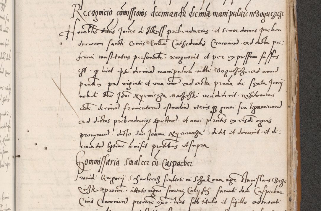 Zdjęcie nr 725 dla obiektu archiwalnego: Acta actorum coram reverendo patre domino Benedicto Isdbienski cancellario Gnesnesi, canonico et reverendissimi in Christo patris et domini domini Petri Dei gratia archiepiscopi Gnesnensis et episcopi Cracoviensis sedisque apostolice legati nati et primatis Regni Polonie, vicarioque in spiritualibus generali Cracoviensi ad annum Domini millesimum quingentisimum quadragesimum primum, cuius indictio est quatuordecima, pontificatus sanctissimi in Christo patris et domini nostri domini Pauli divina providencia pape tercii, anno ipsius septimo, feliciter continuantur. Dii cepta secundent