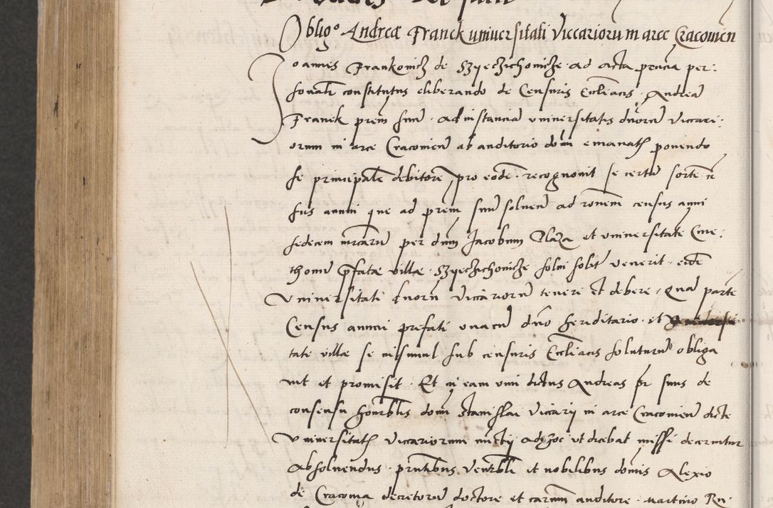 Zdjęcie nr 718 dla obiektu archiwalnego: Acta actorum coram reverendo patre domino Benedicto Isdbienski cancellario Gnesnesi, canonico et reverendissimi in Christo patris et domini domini Petri Dei gratia archiepiscopi Gnesnensis et episcopi Cracoviensis sedisque apostolice legati nati et primatis Regni Polonie, vicarioque in spiritualibus generali Cracoviensi ad annum Domini millesimum quingentisimum quadragesimum primum, cuius indictio est quatuordecima, pontificatus sanctissimi in Christo patris et domini nostri domini Pauli divina providencia pape tercii, anno ipsius septimo, feliciter continuantur. Dii cepta secundent