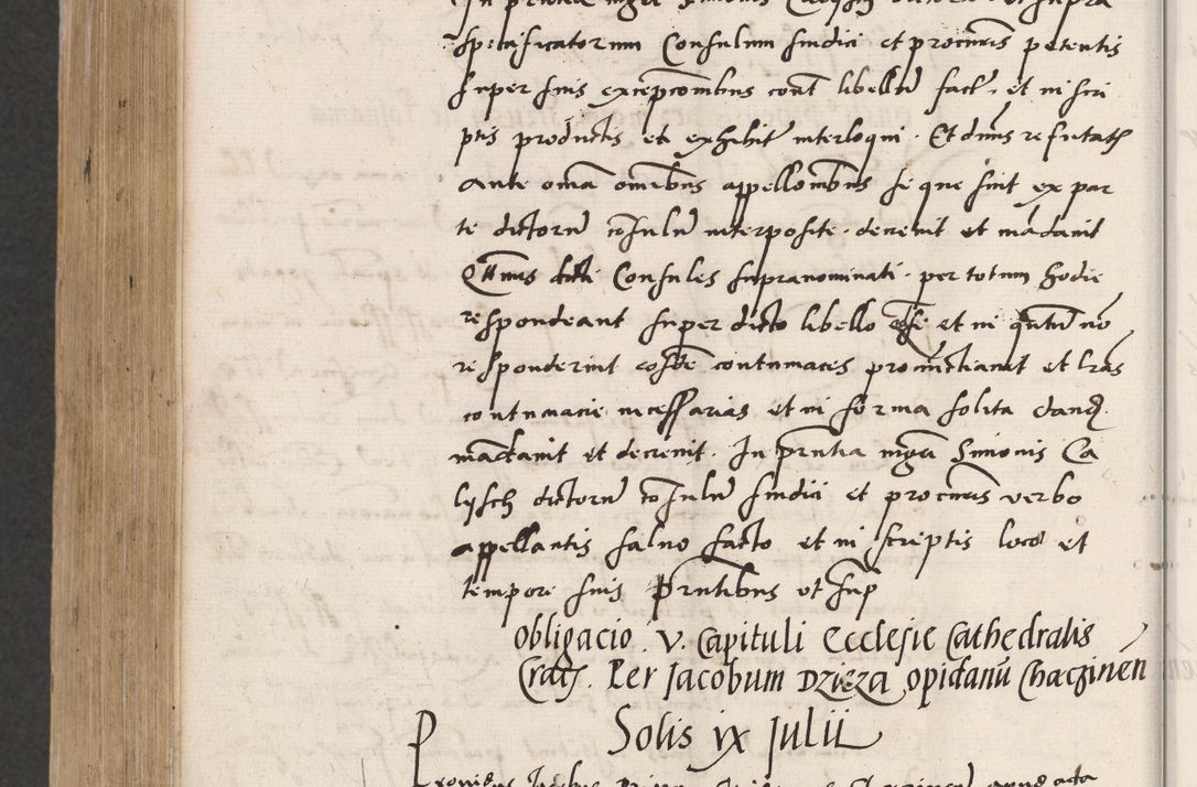 Zdjęcie nr 716 dla obiektu archiwalnego: Acta actorum coram reverendo patre domino Benedicto Isdbienski cancellario Gnesnesi, canonico et reverendissimi in Christo patris et domini domini Petri Dei gratia archiepiscopi Gnesnensis et episcopi Cracoviensis sedisque apostolice legati nati et primatis Regni Polonie, vicarioque in spiritualibus generali Cracoviensi ad annum Domini millesimum quingentisimum quadragesimum primum, cuius indictio est quatuordecima, pontificatus sanctissimi in Christo patris et domini nostri domini Pauli divina providencia pape tercii, anno ipsius septimo, feliciter continuantur. Dii cepta secundent