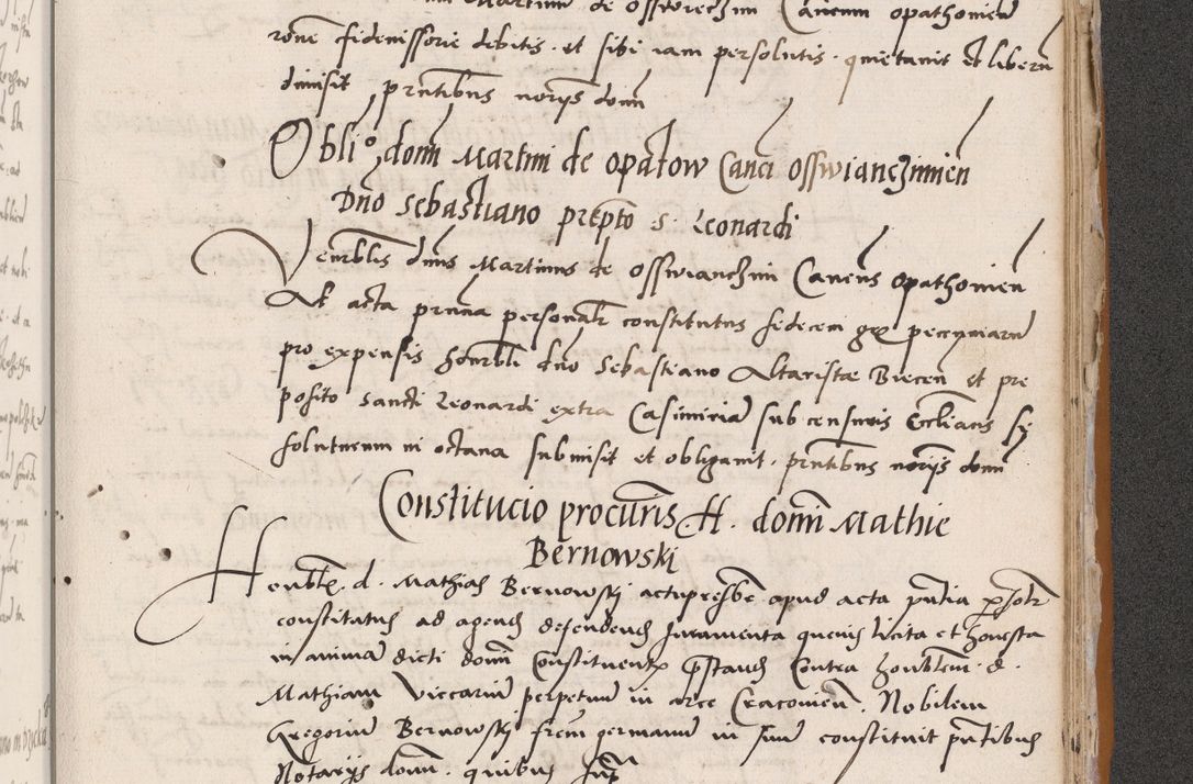 Zdjęcie nr 707 dla obiektu archiwalnego: Acta actorum coram reverendo patre domino Benedicto Isdbienski cancellario Gnesnesi, canonico et reverendissimi in Christo patris et domini domini Petri Dei gratia archiepiscopi Gnesnensis et episcopi Cracoviensis sedisque apostolice legati nati et primatis Regni Polonie, vicarioque in spiritualibus generali Cracoviensi ad annum Domini millesimum quingentisimum quadragesimum primum, cuius indictio est quatuordecima, pontificatus sanctissimi in Christo patris et domini nostri domini Pauli divina providencia pape tercii, anno ipsius septimo, feliciter continuantur. Dii cepta secundent